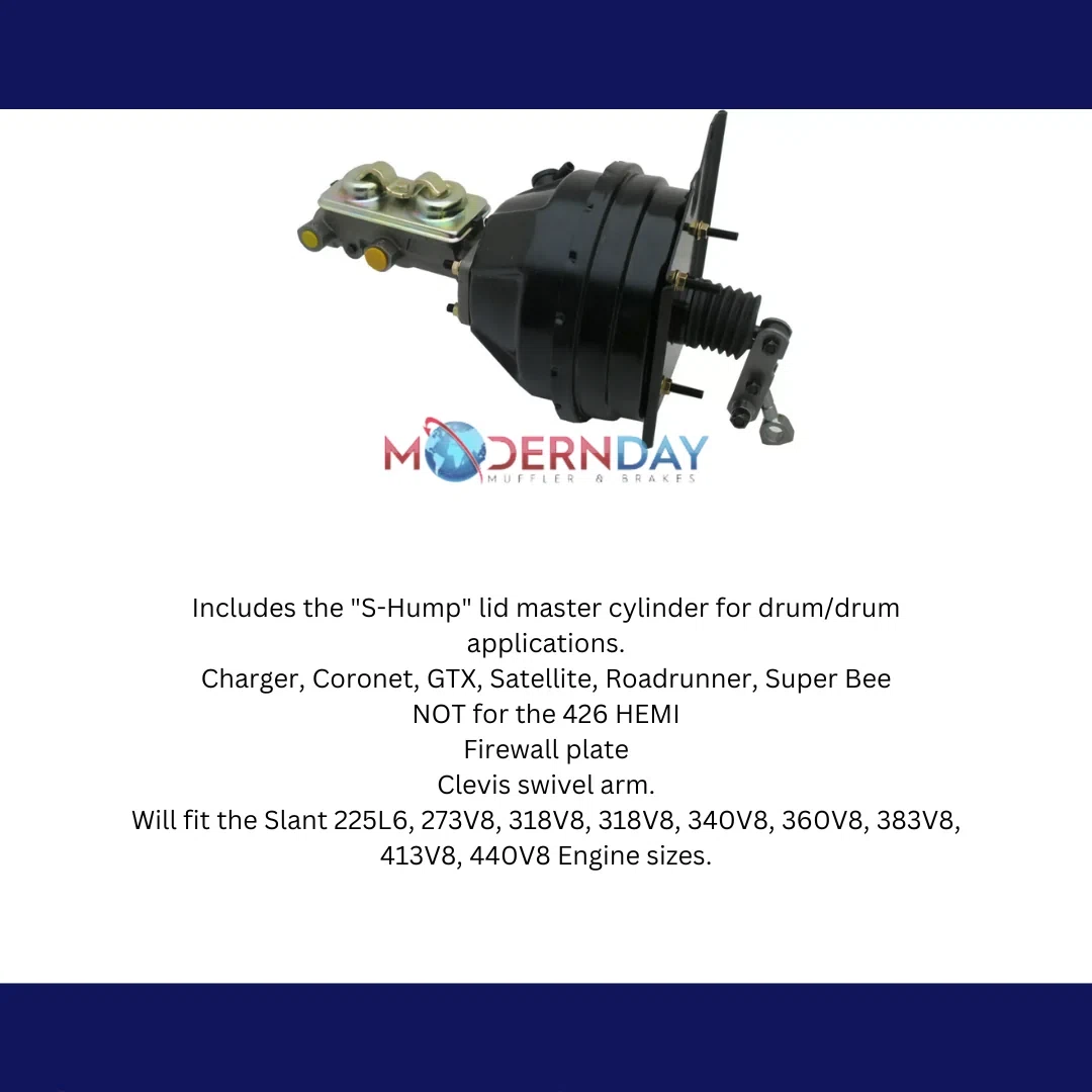 Fits Mopar 1966-1970 B Body Drum_Drum Booster Conversion Kit BCK8536-1D